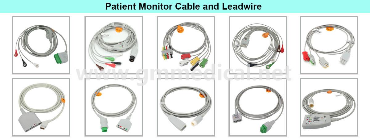 ЭКГ-кабель со свинцовыми жилами ECG cable with leadwires