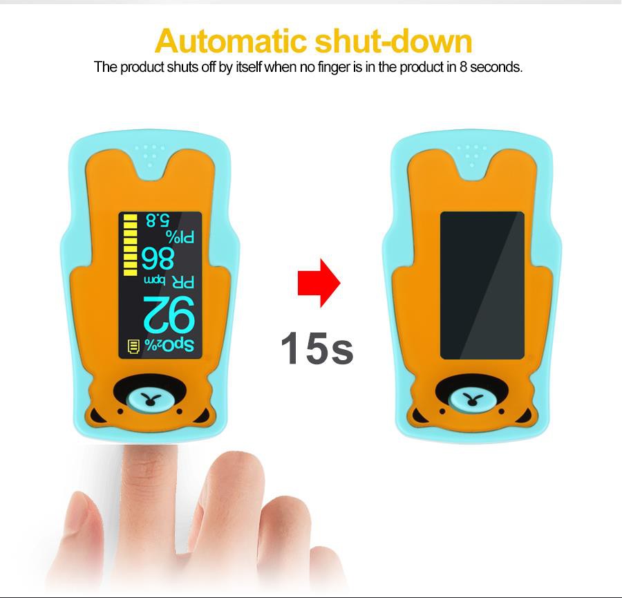 Детский палец оксиметр 4