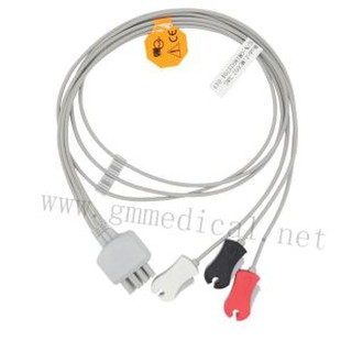 3-свинцовый ЭКГ Leadwire Grabber 8pin Socket AHA