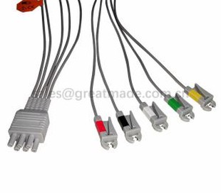 Используйте Colin BP88, BP306 ECG Leadwire Set-Group, 5-LD, Grabber, IEC, 40in & 6PIN