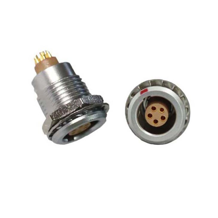 FGG EGG 1B Series 305 push-pull Metal straight plug/ Fixed Socket connector