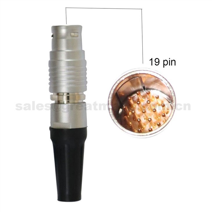 FGG PHG 2B Series 12 14 16 19Pin Push-Pull Self-locking Metal Straight Plug/ Free Socket Connector