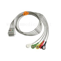 GE Marquette Multi-link Leadwire Set, 5-Lead, Snap, IEC, 29in (76cm) и VS 2PIN